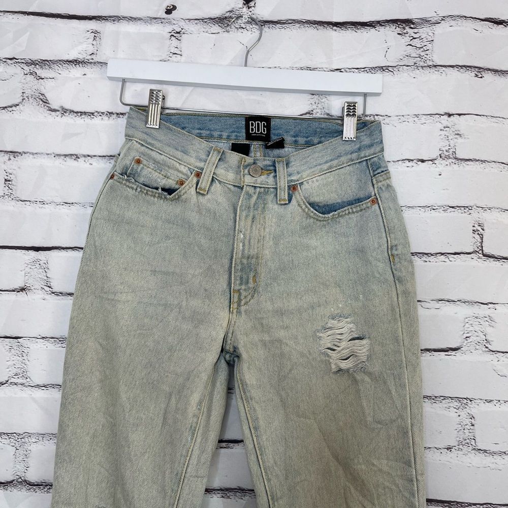 Vintage BDG Urban Outfitters High Waist Light Wash Bootcut Jeans 90s Streetwear - Picture 5 of 16